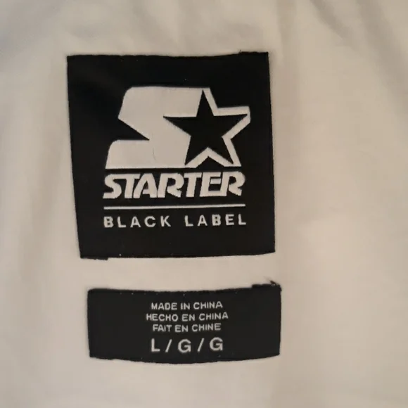 BARSTOOL x Starter Windbreaker USA‎ White Nylon Sz L Jacket RARE NEW